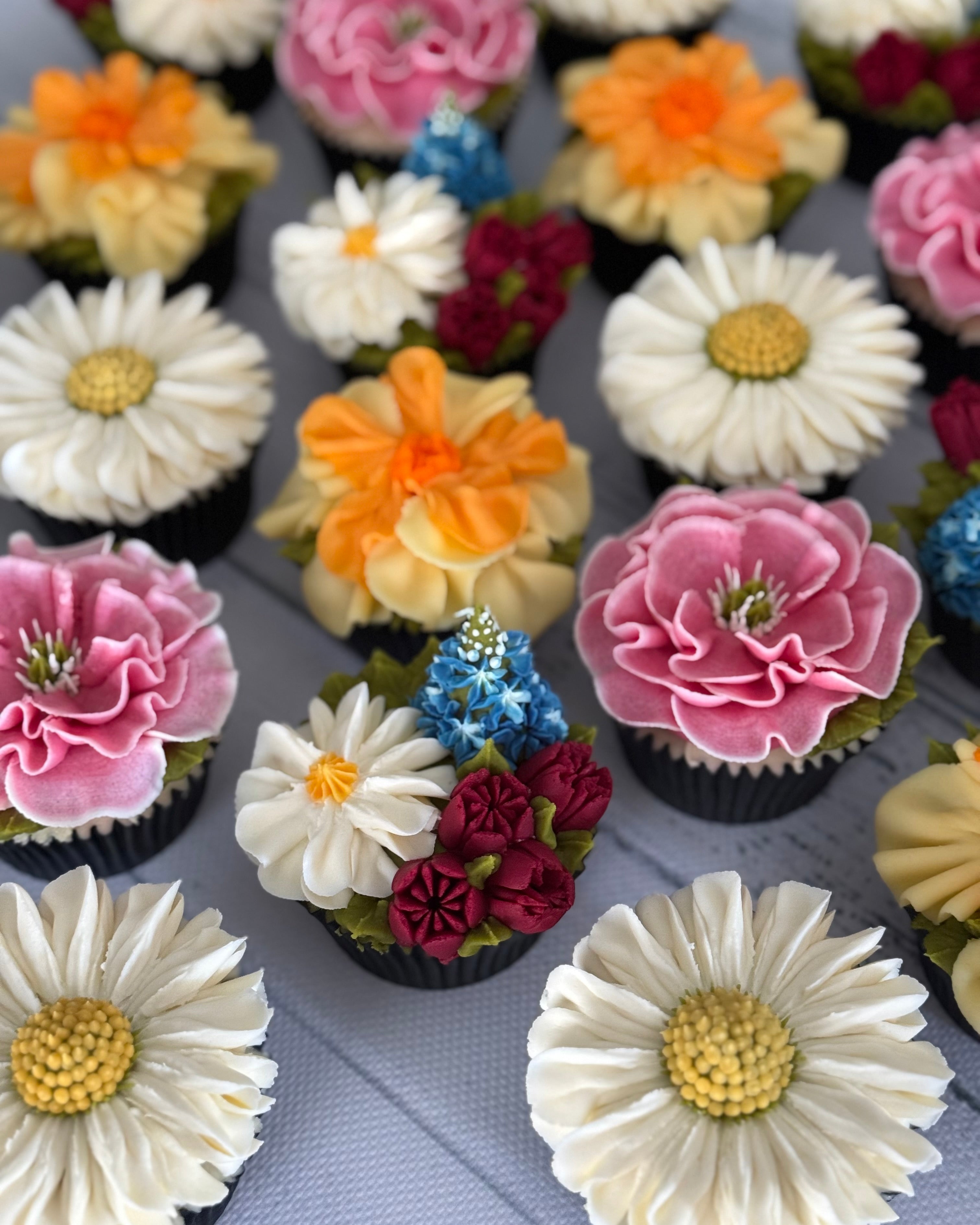 Floral cupcakes