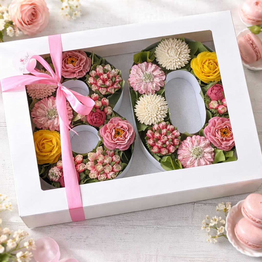 Cupcake Number Boxes