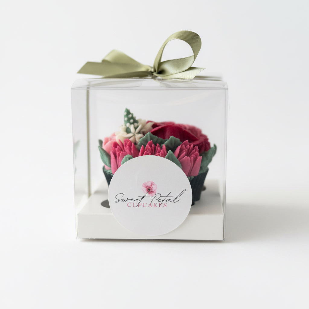 Valentines day floral cupcake | sunshine coast 