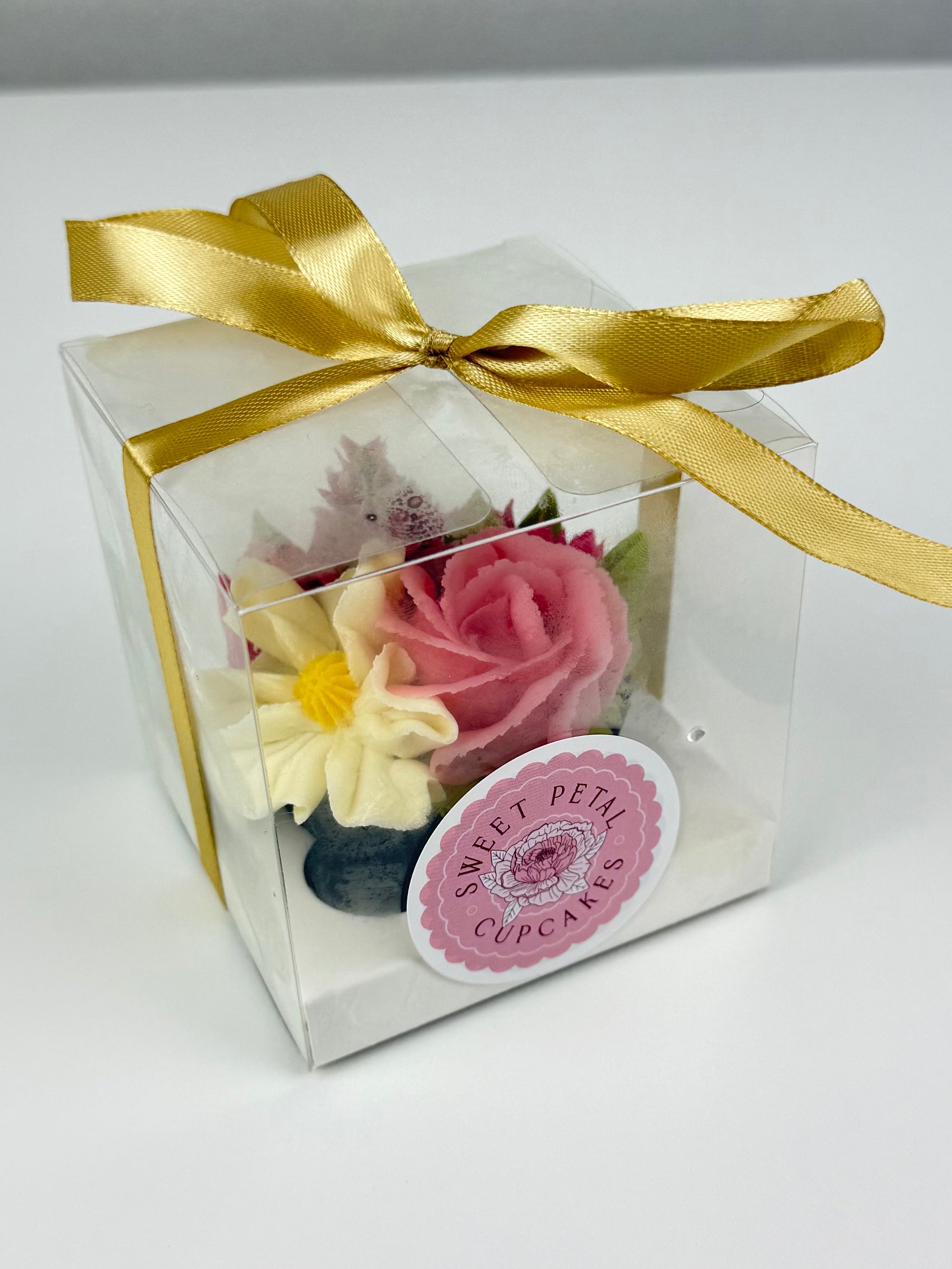 floral cupcake =  Sunshine Coast desserts