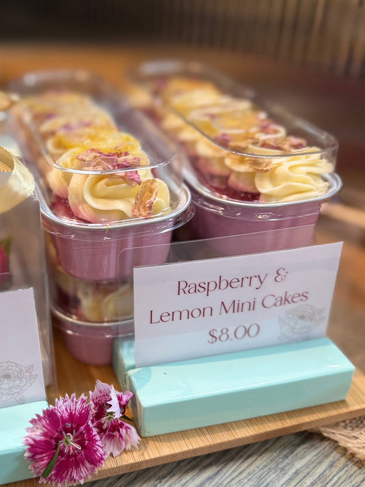 Raspberry & Lemon Mini Cakes