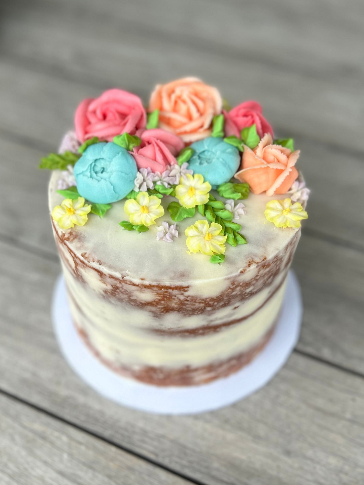 Elegant 5-inch Floral Cake