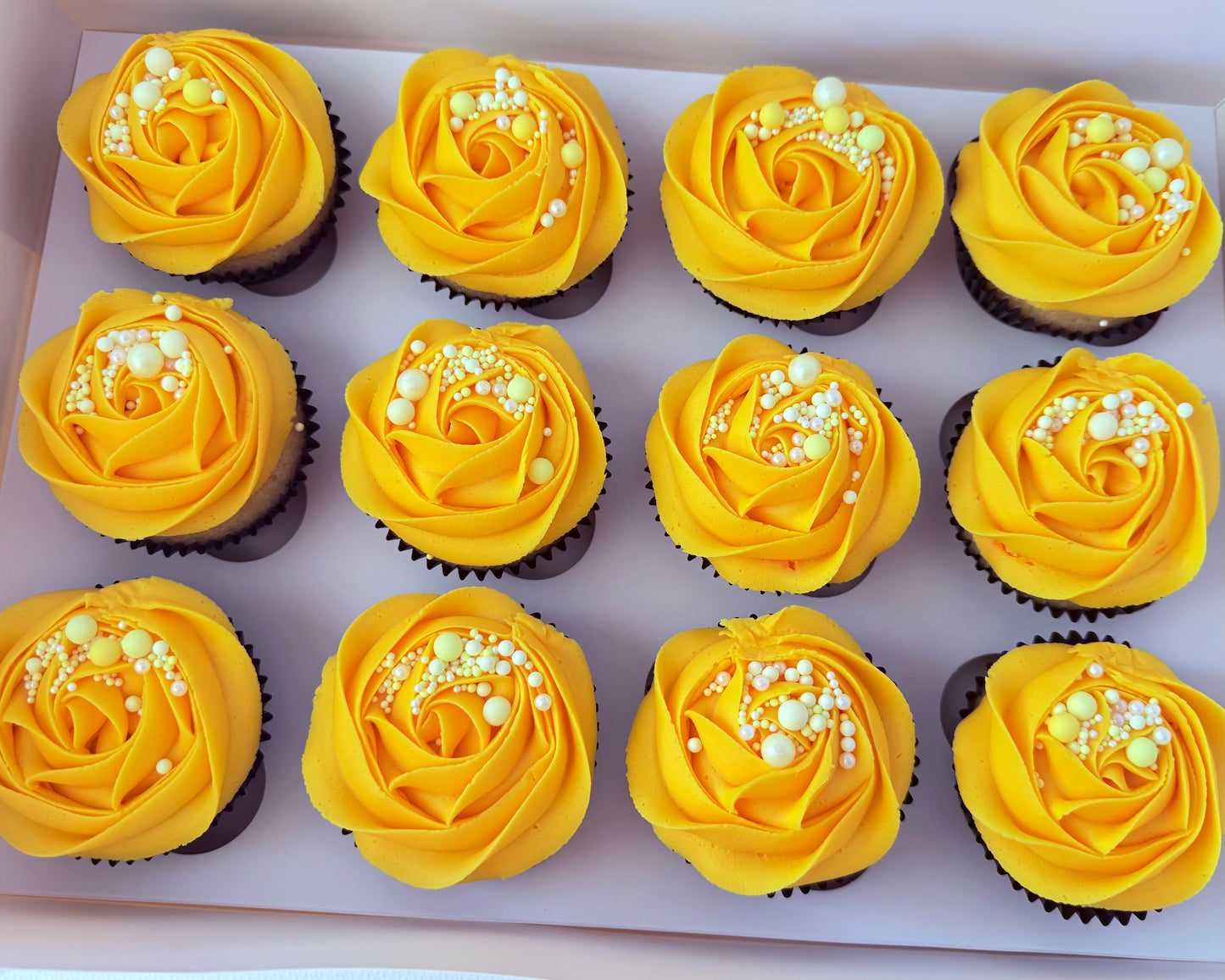 Yellow Cupcakes | Cupcake Boxes Sunshine Coast
